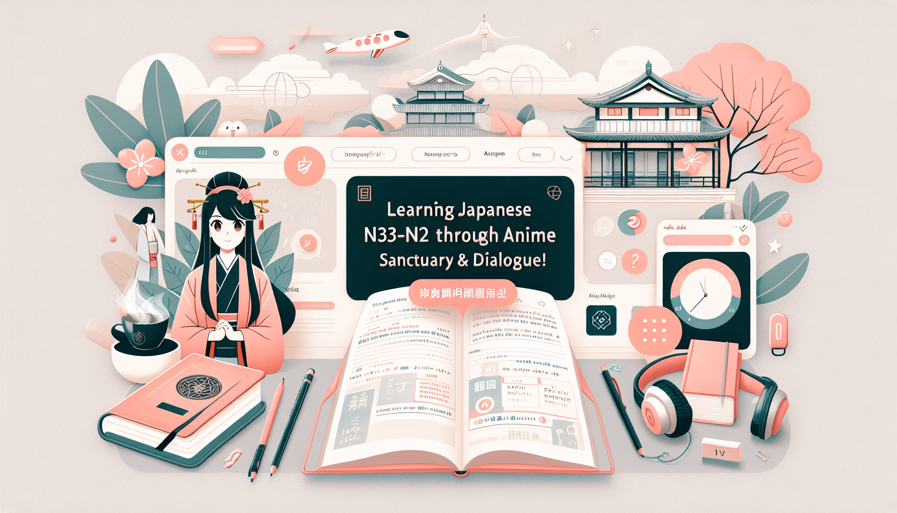 Học tiếng Nhật N3-N2 qua Anime: Thánh Địa & Hội Thoại!