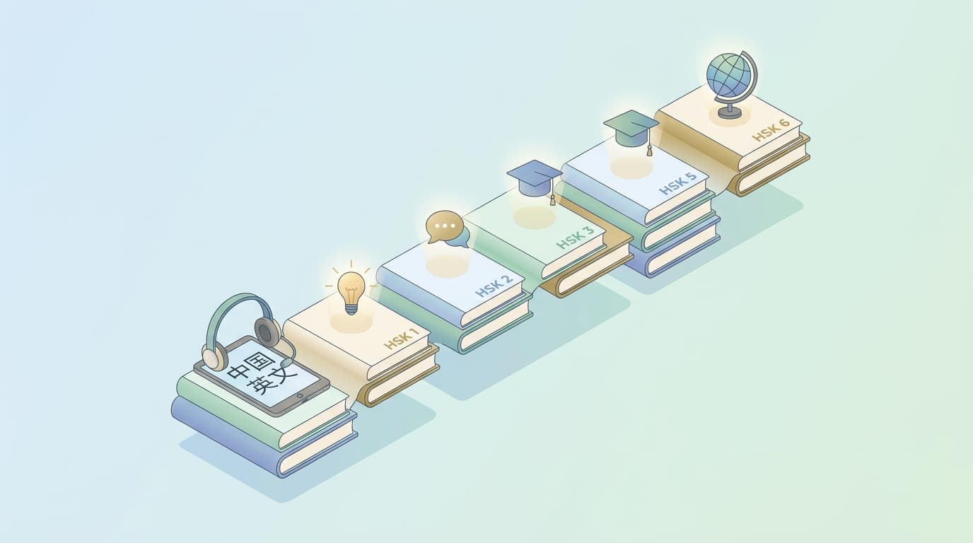 【保存版】中国語オンライン学習のロードマップ：HSK1級から6級まで効率的に合格する勉強法を徹底解説