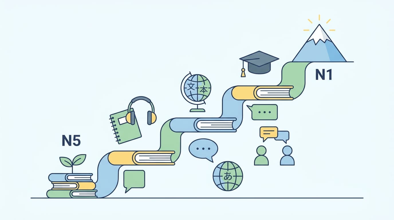 JLPT N5 to N1 Roadmap: Real Time to Fluency