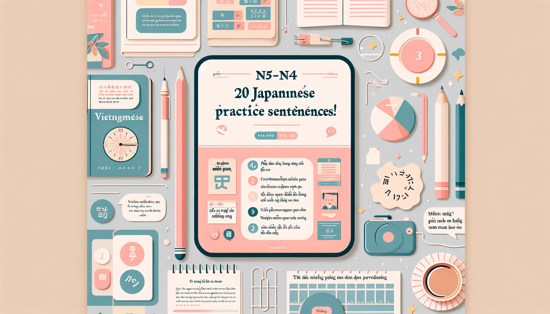 N5-N4: 20 Mẫu Câu Tiếng Nhật Giao Tiếp & Luyện Tập!