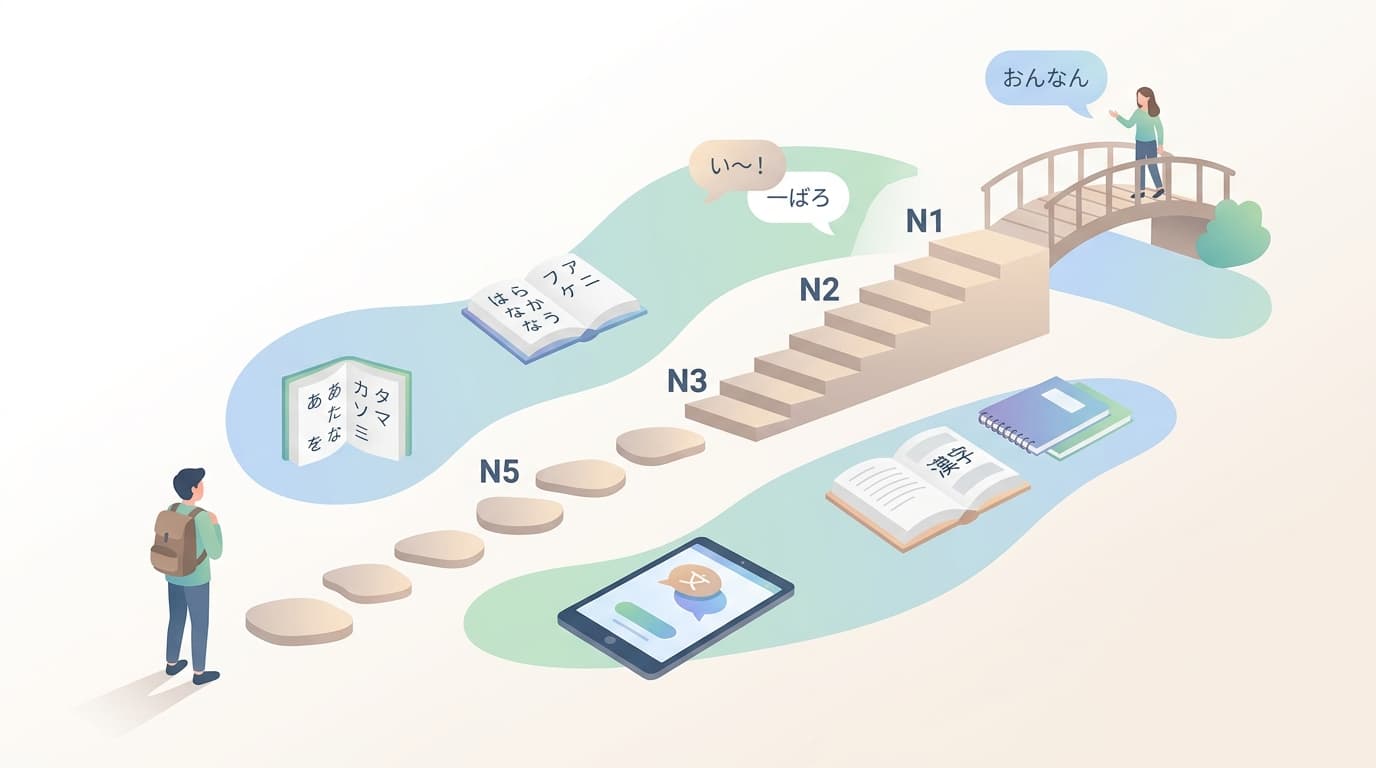 Lộ trình tự học tiếng Nhật từ N5 đến N1 hiệu quả cho người mới