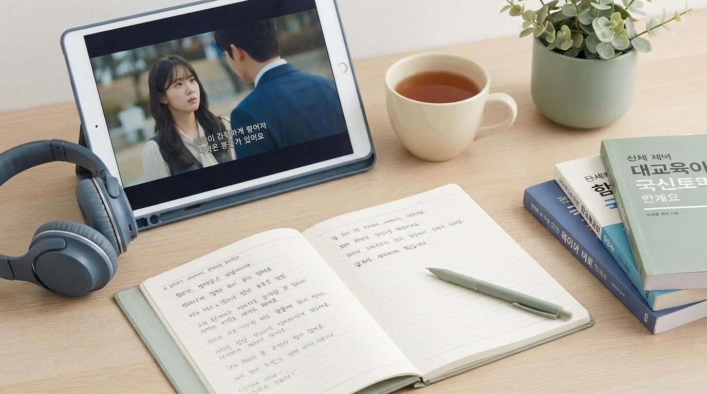 Học tiếng Hàn qua K-Drama: Phương pháp chép chính tả cực hiệu quả