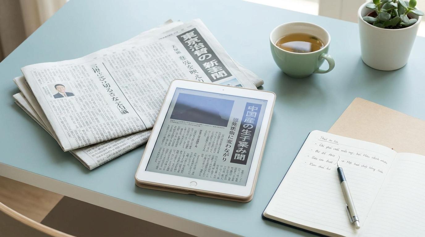 Narrow Reading: Bí quyết đọc hiểu báo Nhật N2-N1 siêu tốc