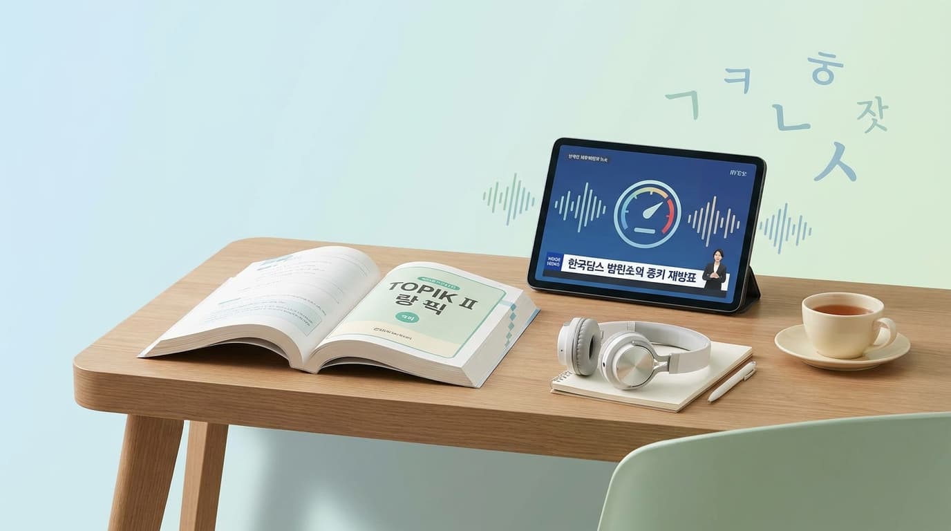 TOPIK II聞き取り高得点攻略！ニュース動画を使ったスピード練習法