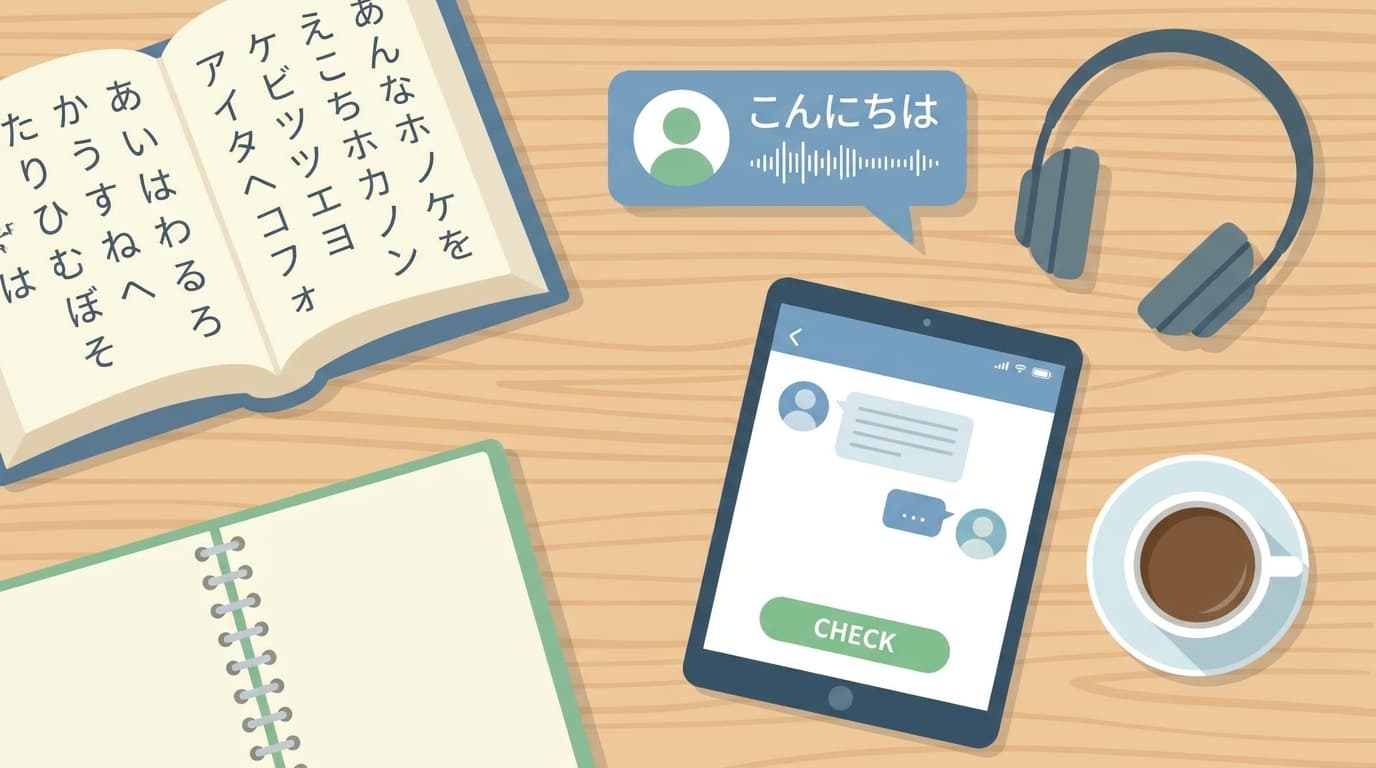 Luyện phát âm tiếng Nhật chuẩn nhanh với Japanese Checker