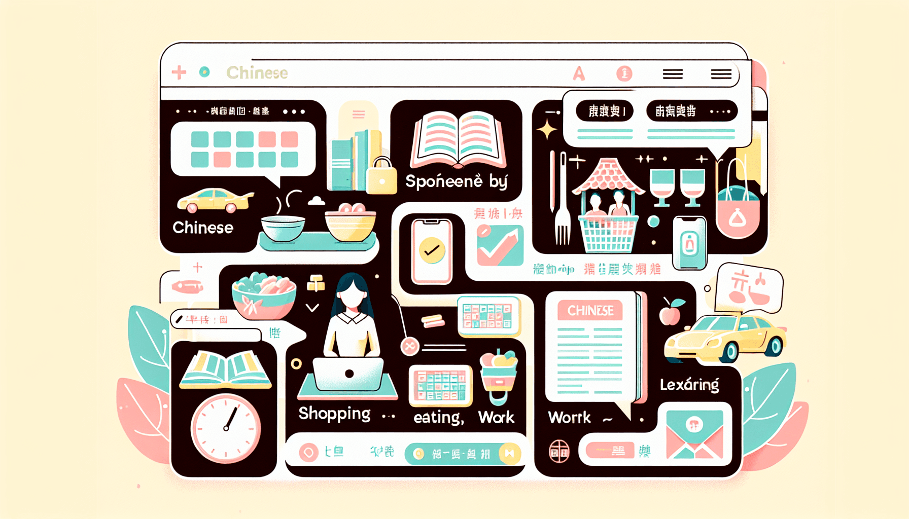 Học tiếng Trung theo chủ đề: Mua sắm, Ăn uống, Công việc (Kèm ảnh)