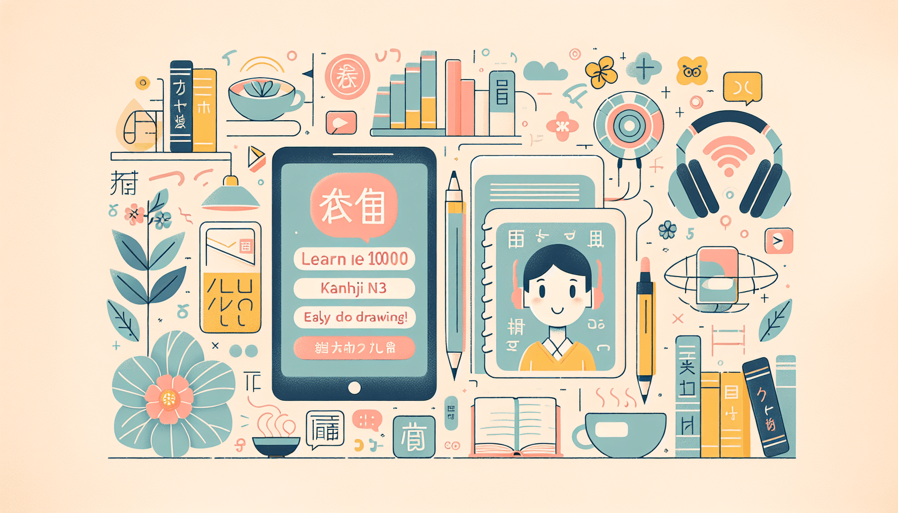 Học 1000 Hán Tự N3 Bằng Phương Pháp Vẽ Hình Siêu Dễ Nhớ!