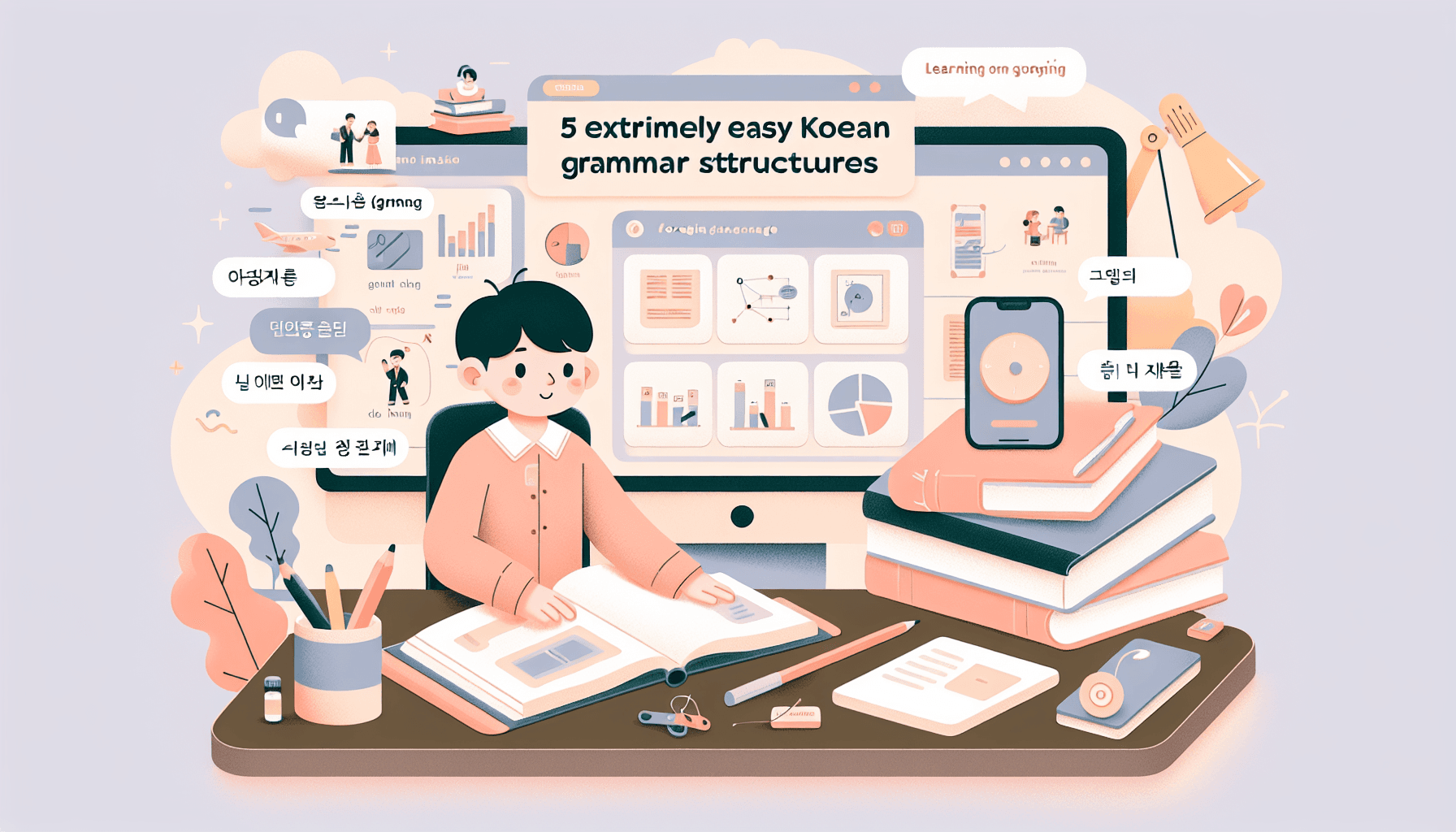 5 Cấu Trúc Ngữ Pháp Tiếng Hàn Cực Dễ Cho Người Mới!
