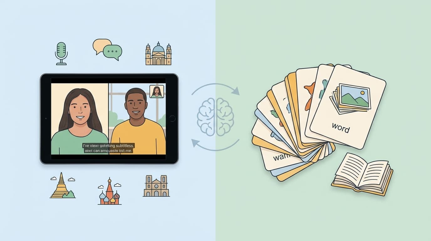 Video Context vs Flashcards: Boost Language Retention