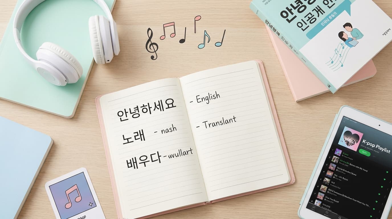 Học từ vựng tiếng Hàn qua bài hát K-pop: Hiệu quả và mẹo nhớ