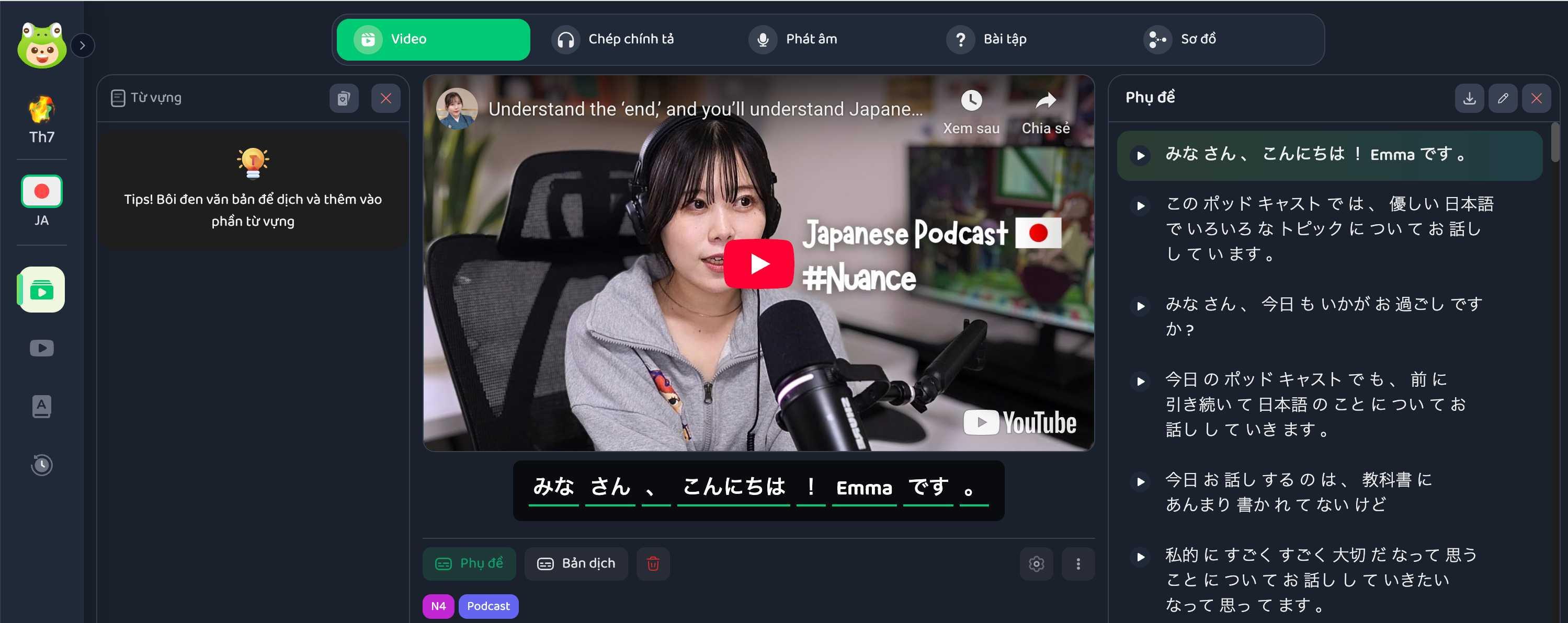 Chia sẻ các kênh luyện shadowing Tiếng Nhật hiệu quả nhất