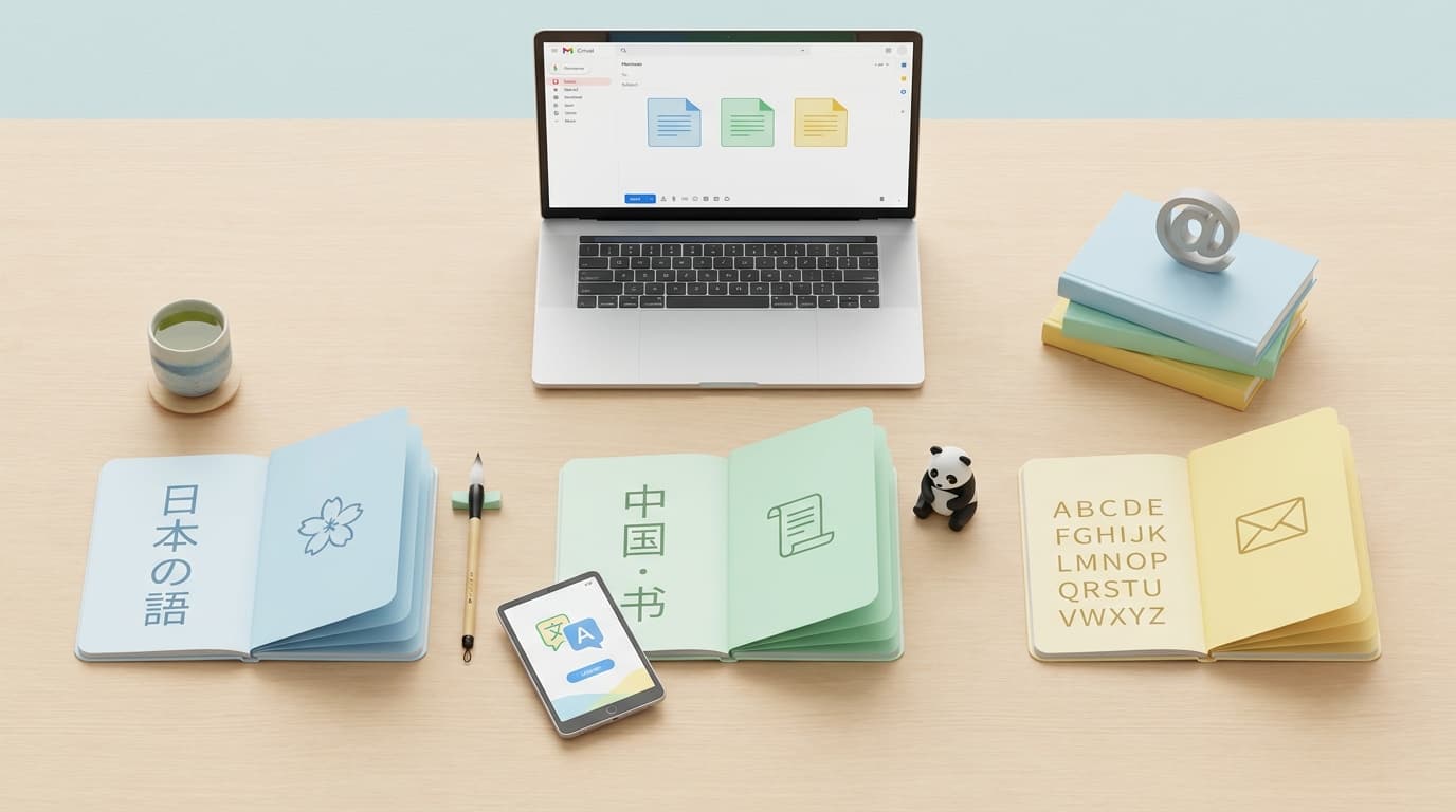 So sánh cách viết Email chuyên nghiệp: Nhật, Trung và Anh