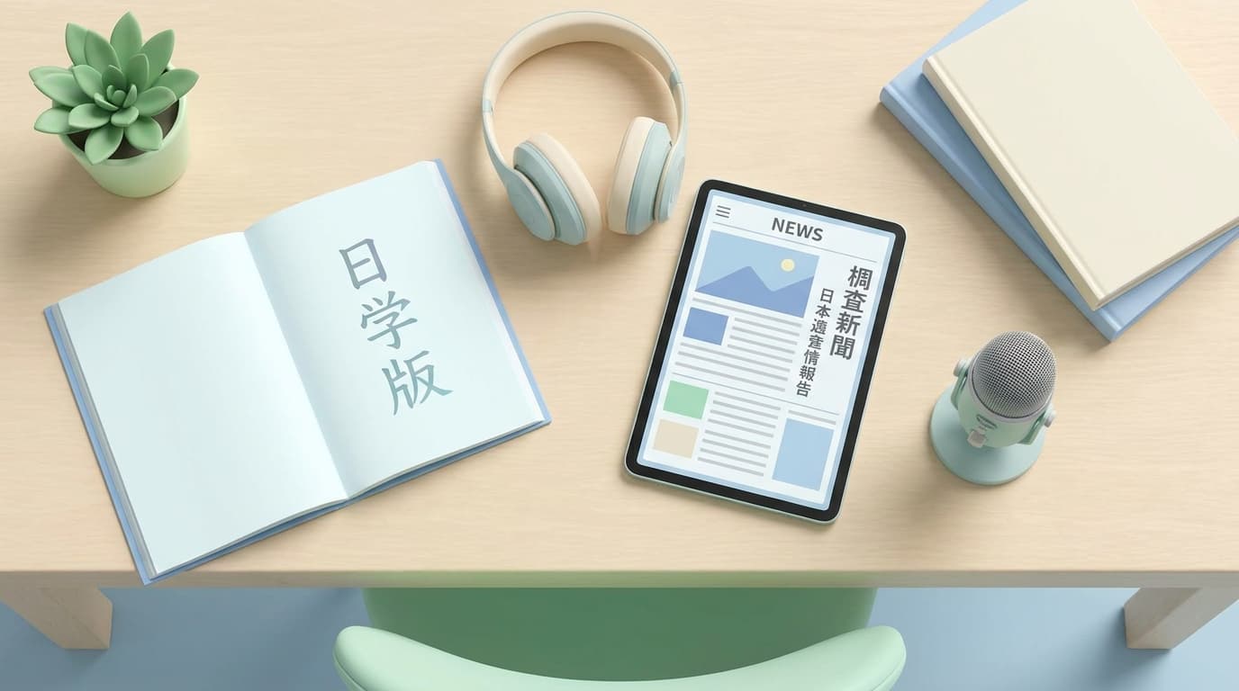 日语能力考N2听力提分技巧：如何用新闻和播客高效训练听力？附完整方法与资源推荐，每天30分钟突破瓶颈