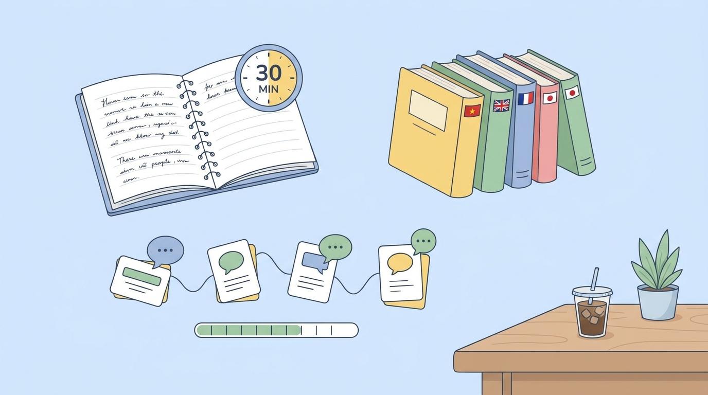 Học ngoại ngữ 30 phút/ngày với phương pháp Spaced Repetition