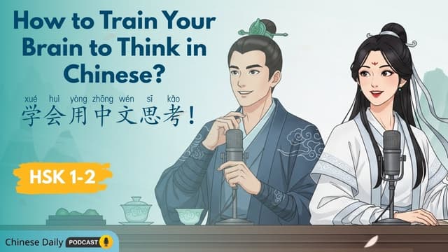How to Train Your Brain to Think in Chinese? | 学会用中文思考！每天中文 | Chinese Daily Podcast