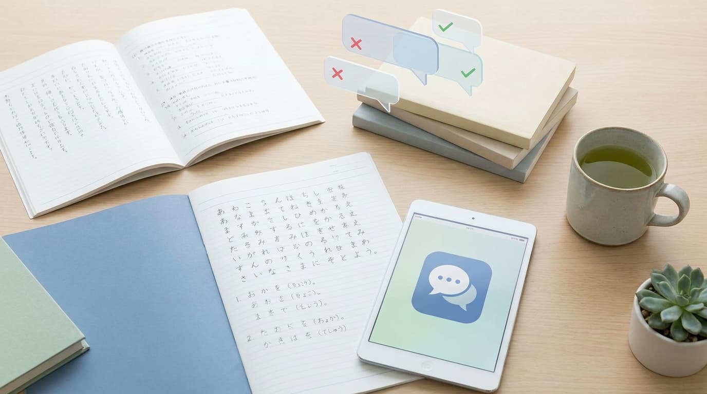Japanisch N5/N4: Häufige Grammatikfehler vermeiden