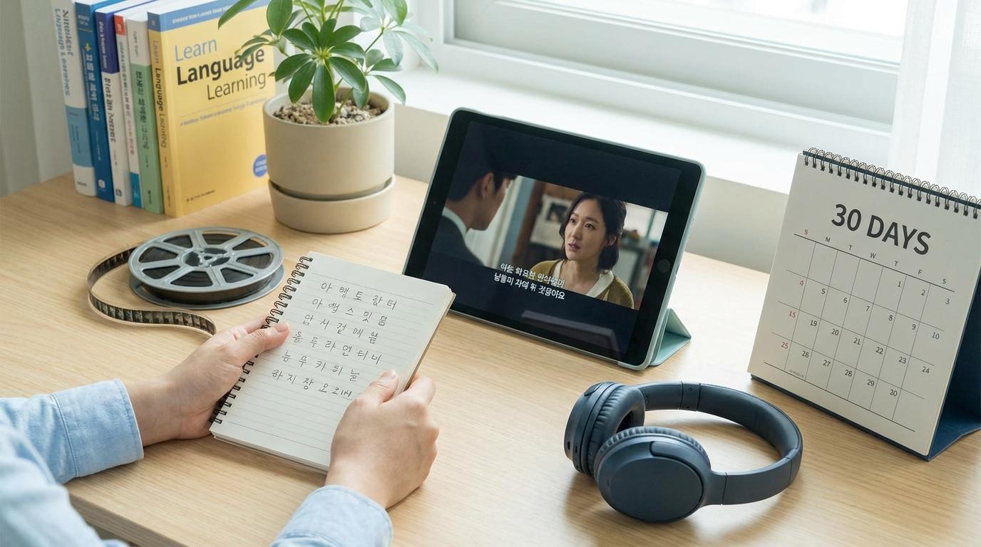 Học tiếng Hàn qua phim: Thử thách 30 ngày cho người bận rộn