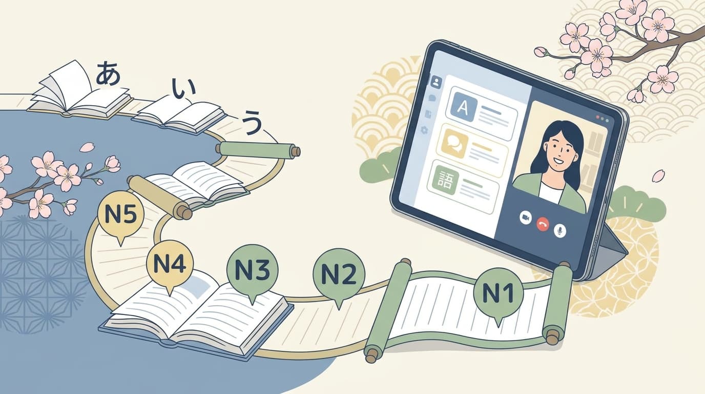 Learn Japanese Online: Zero to JLPT N1 Roadmap